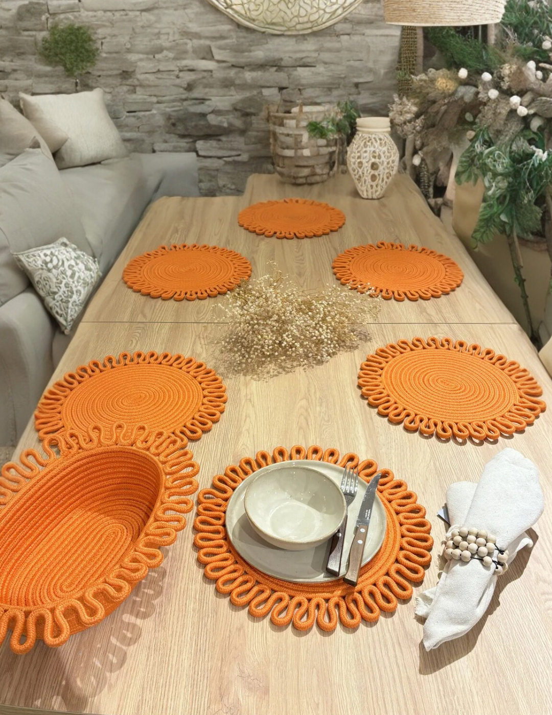 Desenli Supla / Tabak Altlığı Sepetli