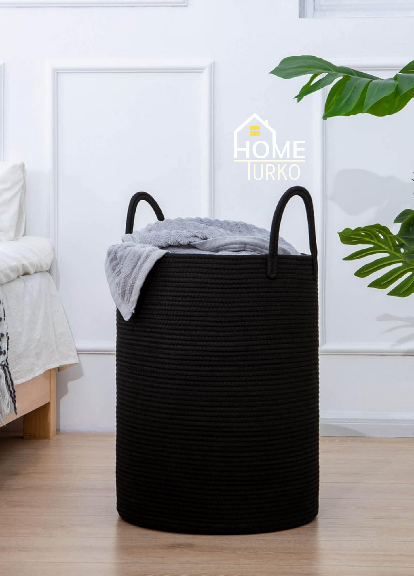 Bohem Kulplu Çamaşır Sepeti / Düzenleyici