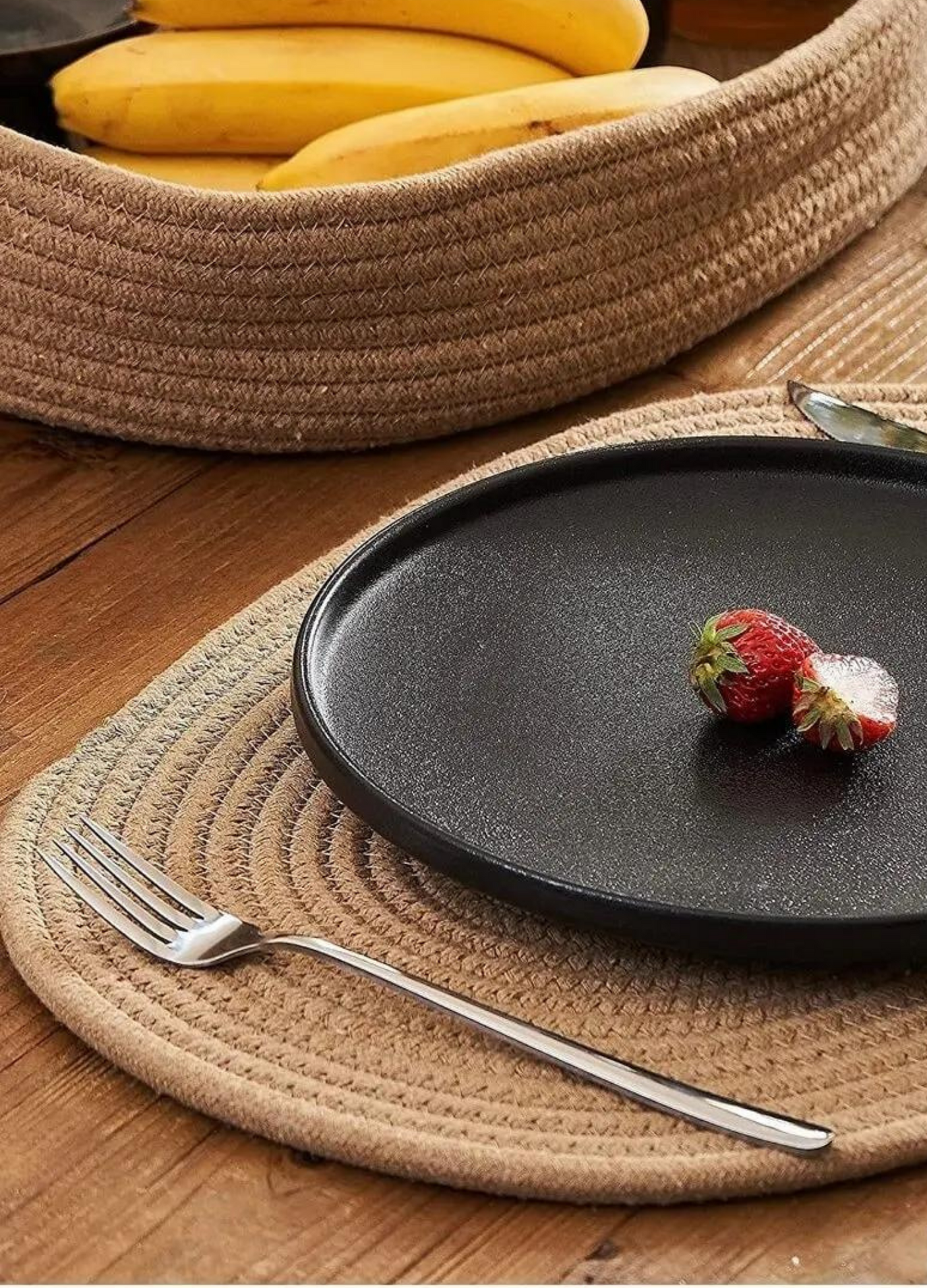 Jute Subpla Plate Coaster Set