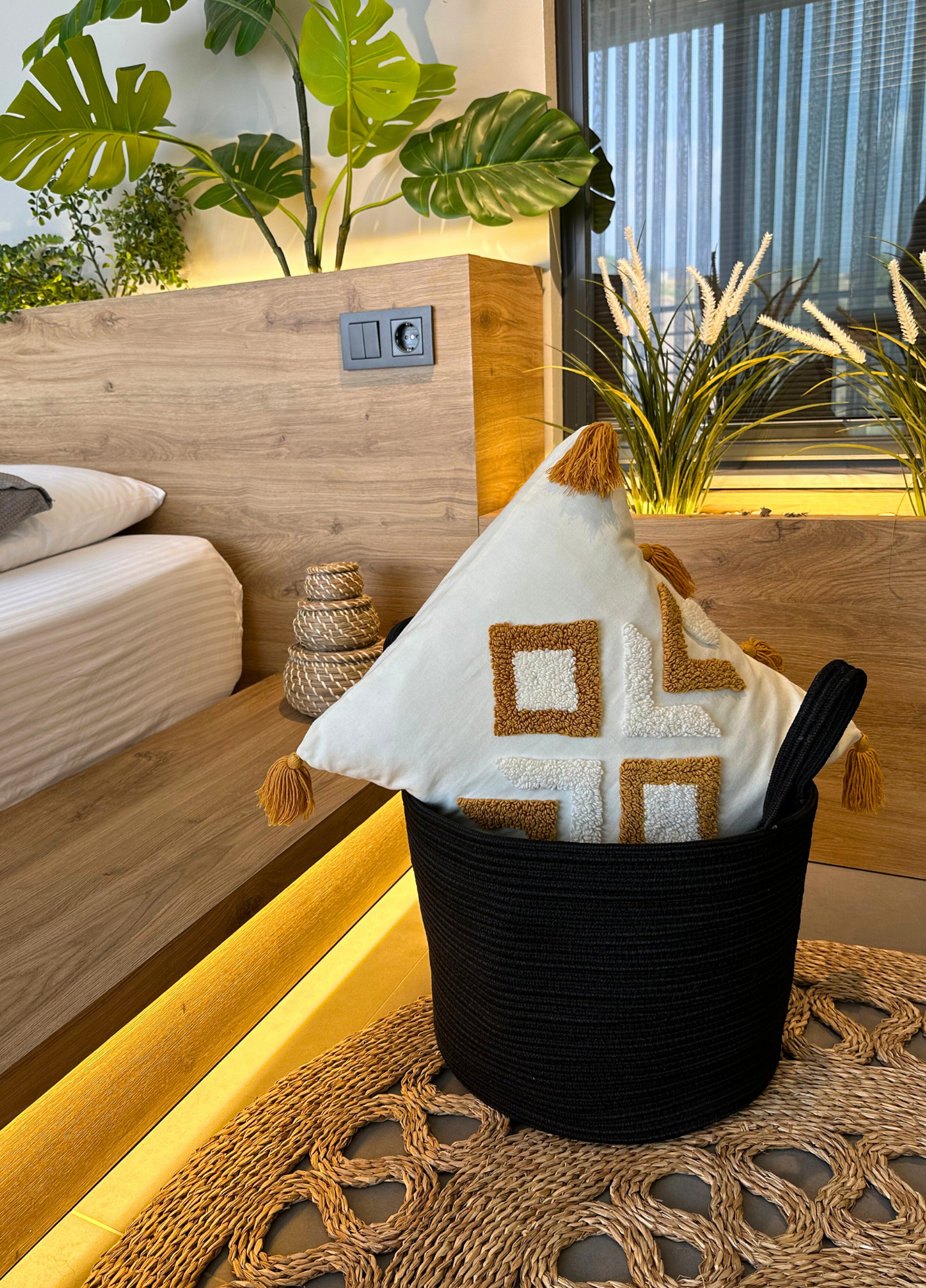 Bohem Çamaşır Sepeti Düzenleyici