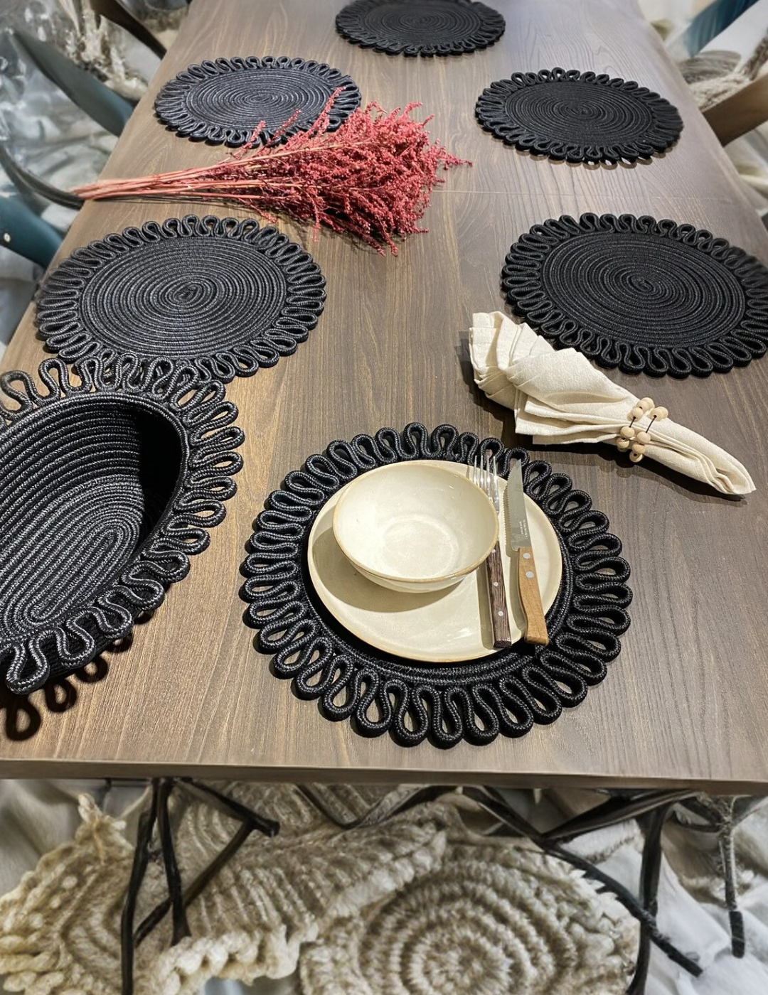 Desenli Supla / Tabak Altlığı Sepetli