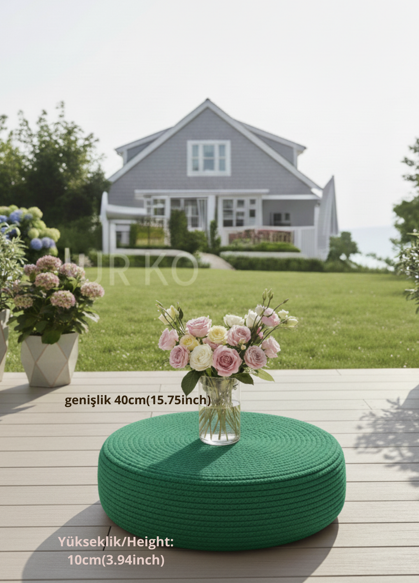 SOFA Minder Jüt Meditasyon Yastığı