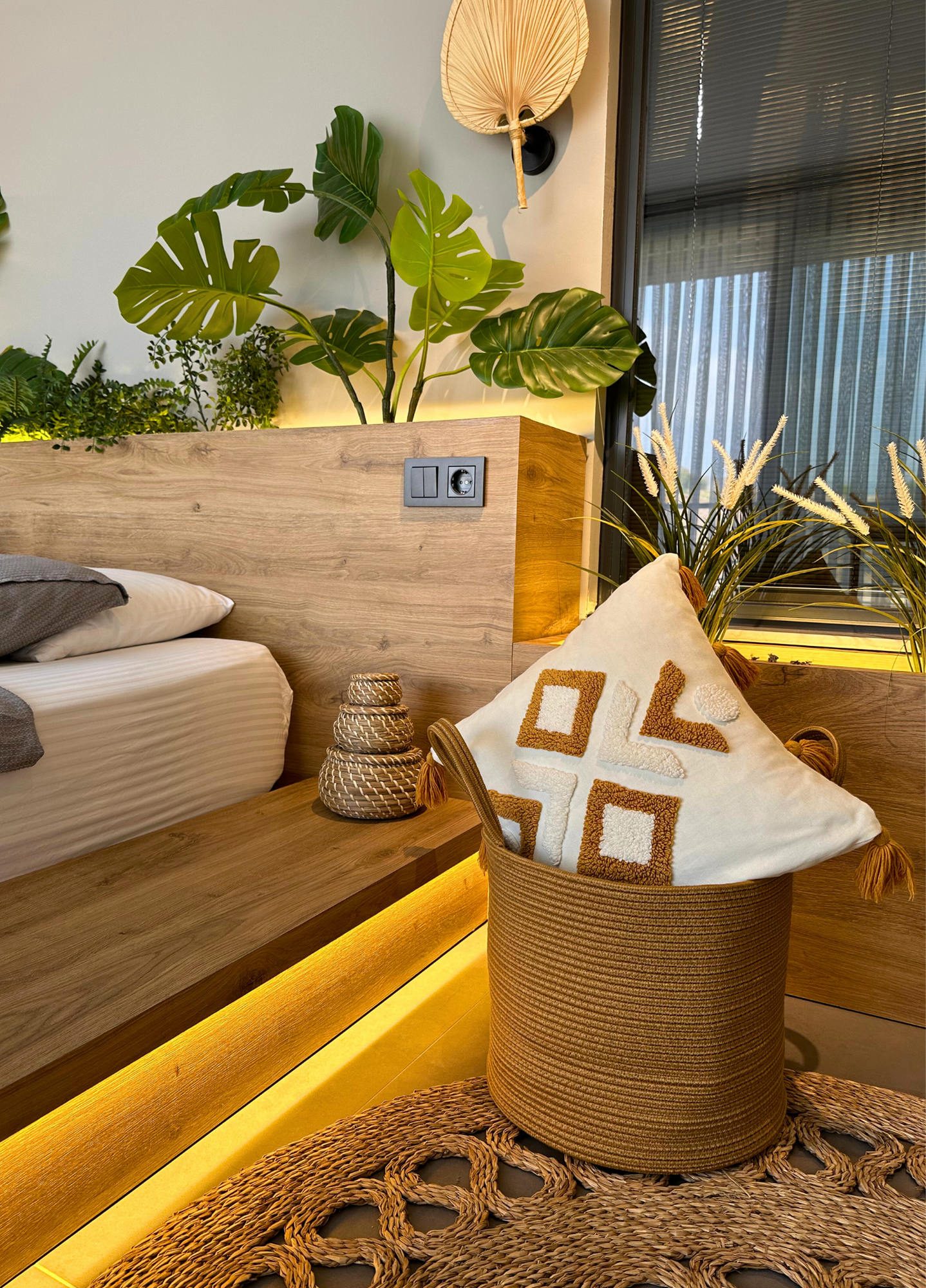 Bohem Çamaşır Sepeti Düzenleyici