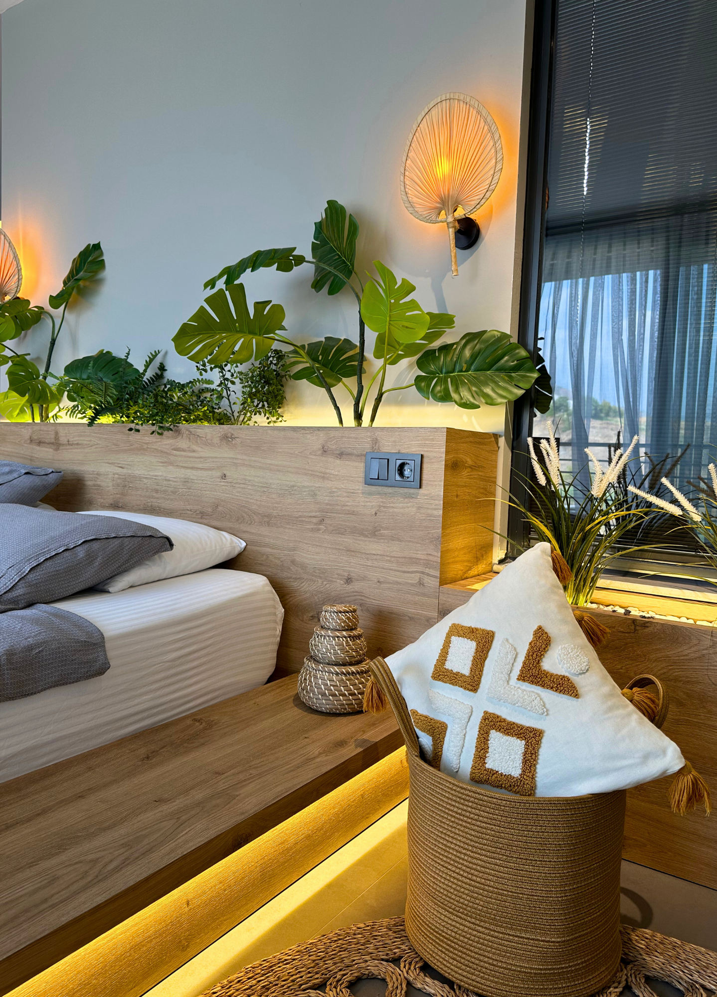 Bohem Çamaşır Sepeti Düzenleyici