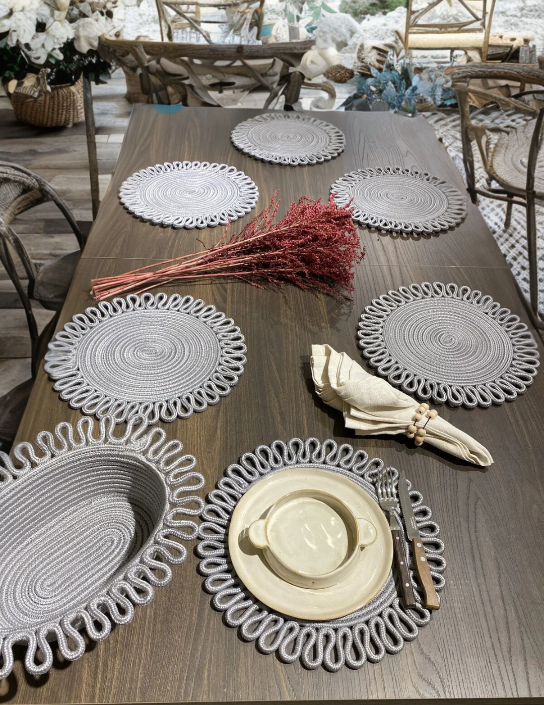 Desenli Supla / Tabak Altlığı Sepetli