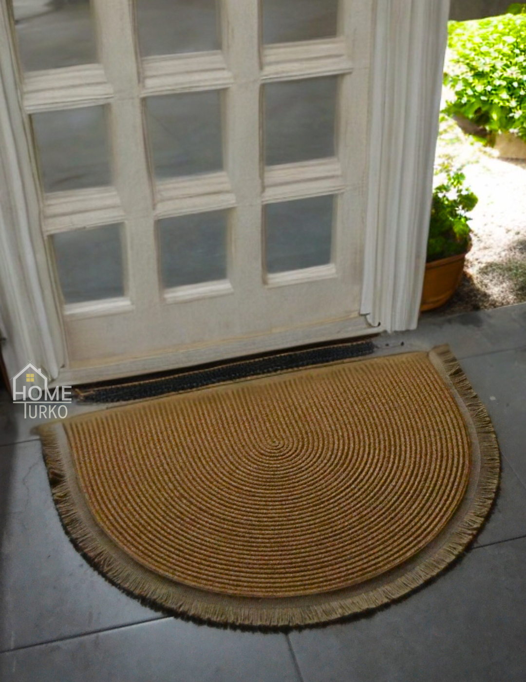 Bohemian Doormat with Fringes