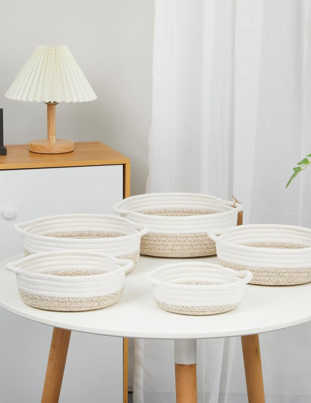 5-Piece Bohemian Organizer Basket Set
