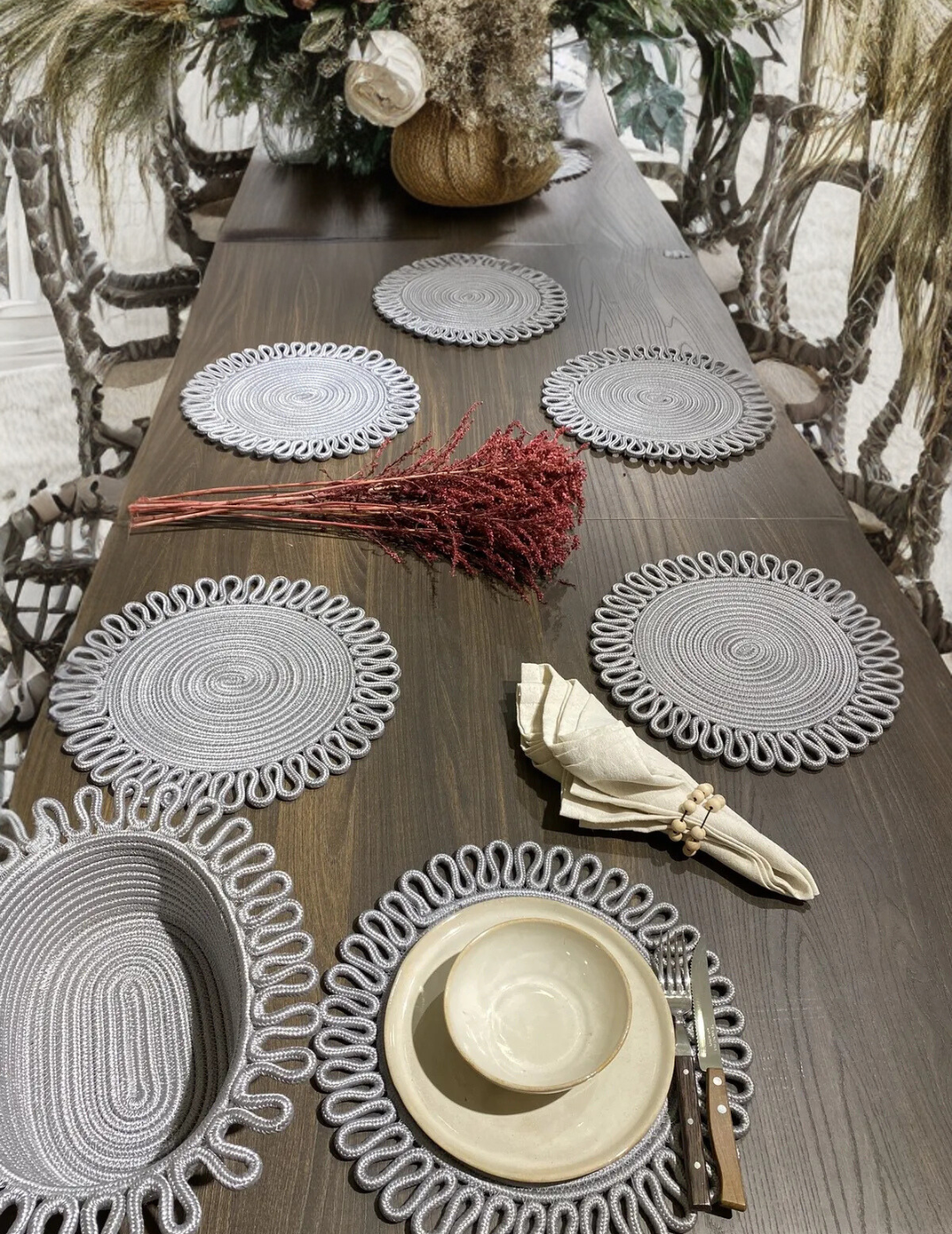 Desenli Supla / Tabak Altlığı Sepetli