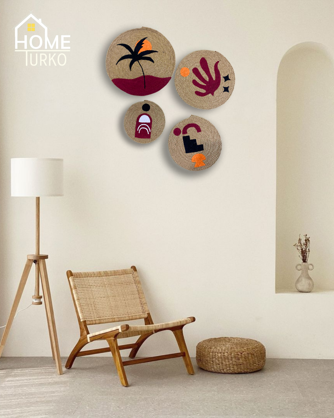 Four Bohemian Wall Decorations