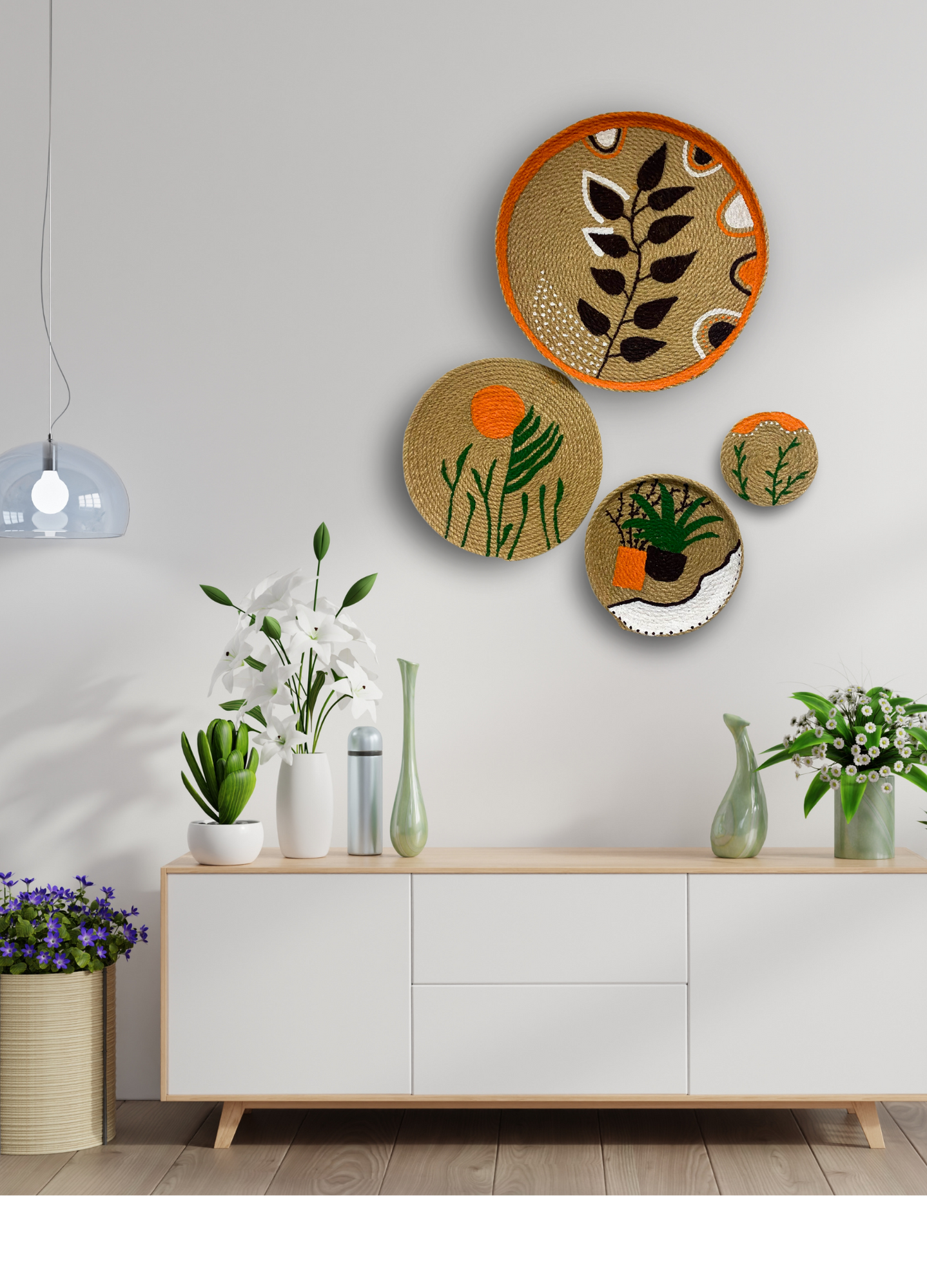 Dörtlü Bohem Duvar Süsü