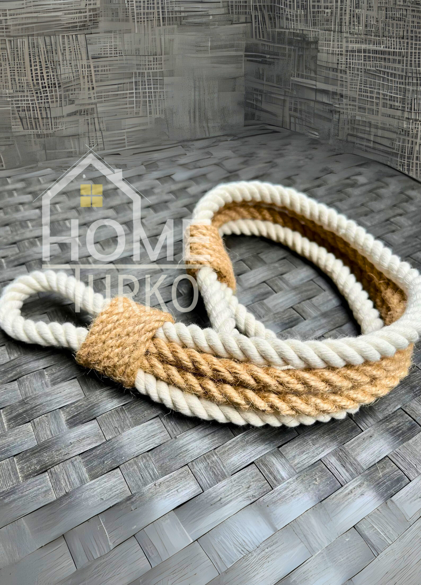 Örgülü Şık Tasarım Perde Tokası-Kapı Durdurucusu