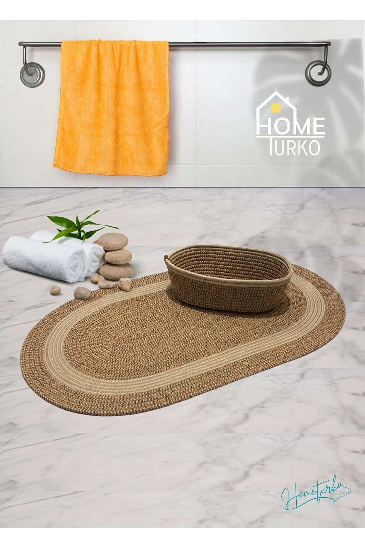 Bath Mat with Basket