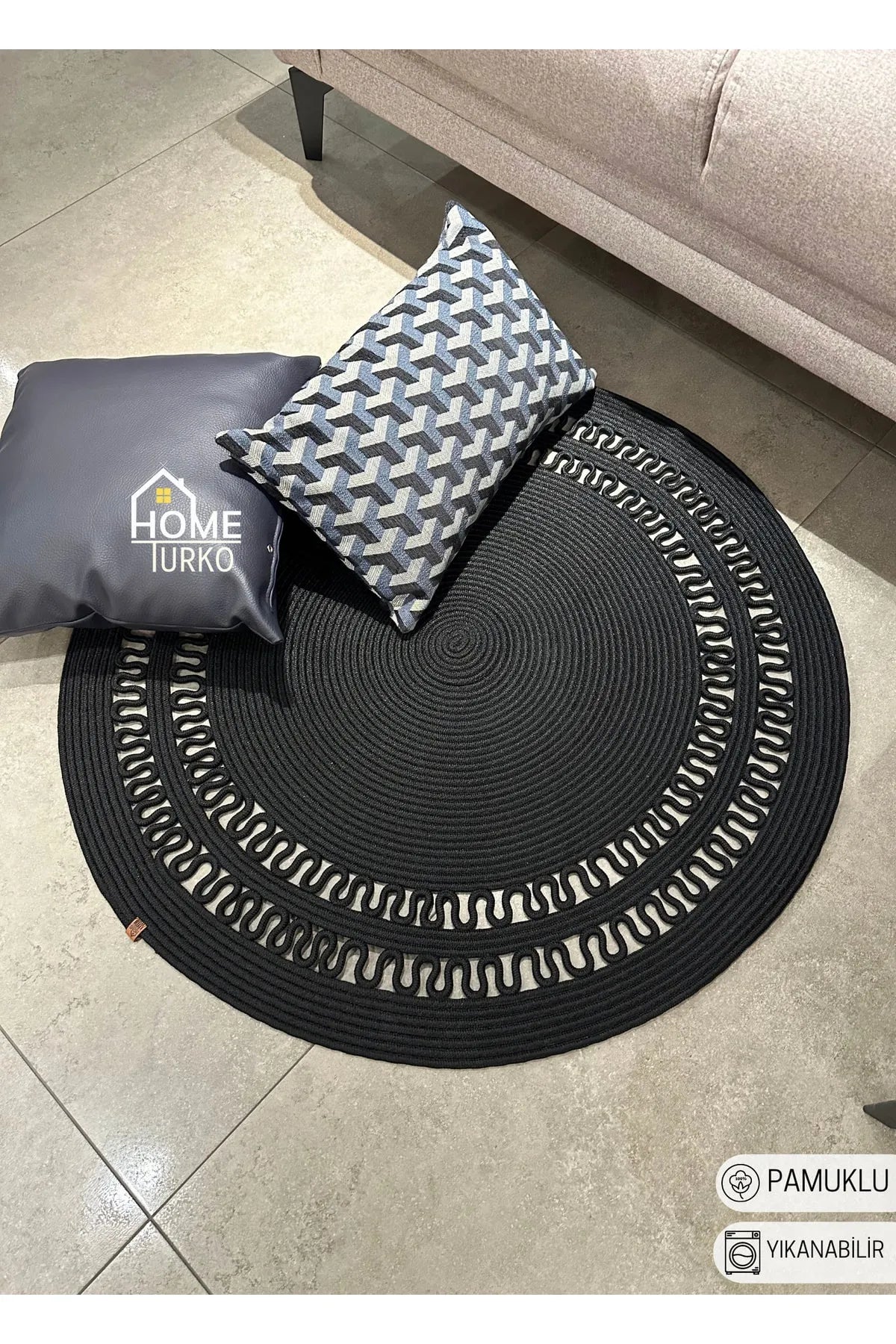 Jute Bohemian Carpet & Rug & Mat