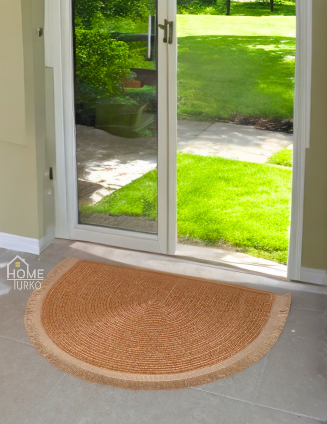 Bohemian Doormat with Fringes