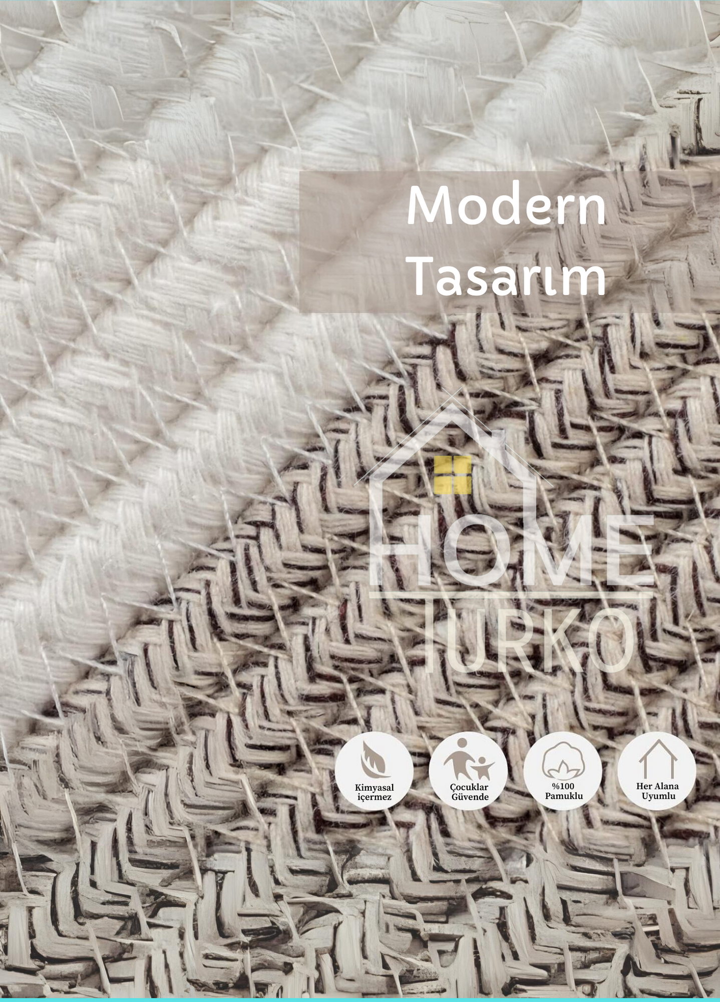 Bohem Kulplu Çamaşır Sepeti / Düzenleyici