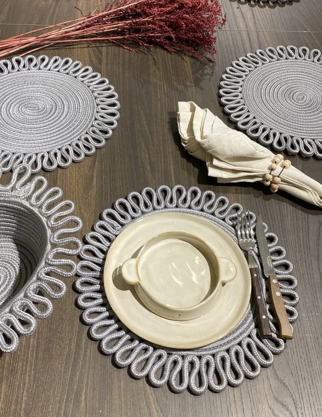 Desenli Supla / Tabak Altlığı Sepetli