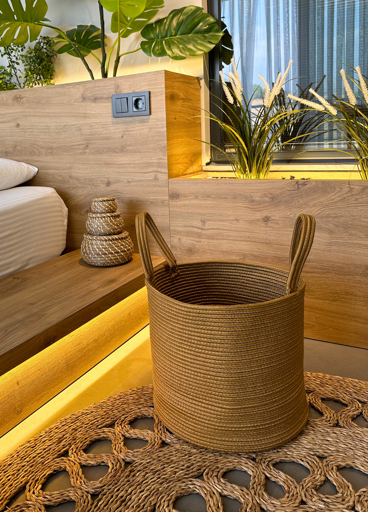 Bohem Çamaşır Sepeti Düzenleyici