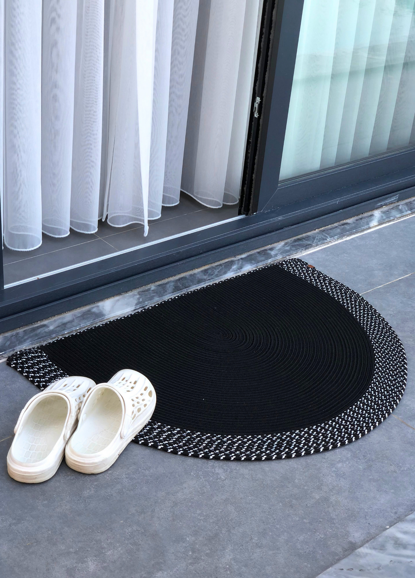 Bohemian Black Doormat