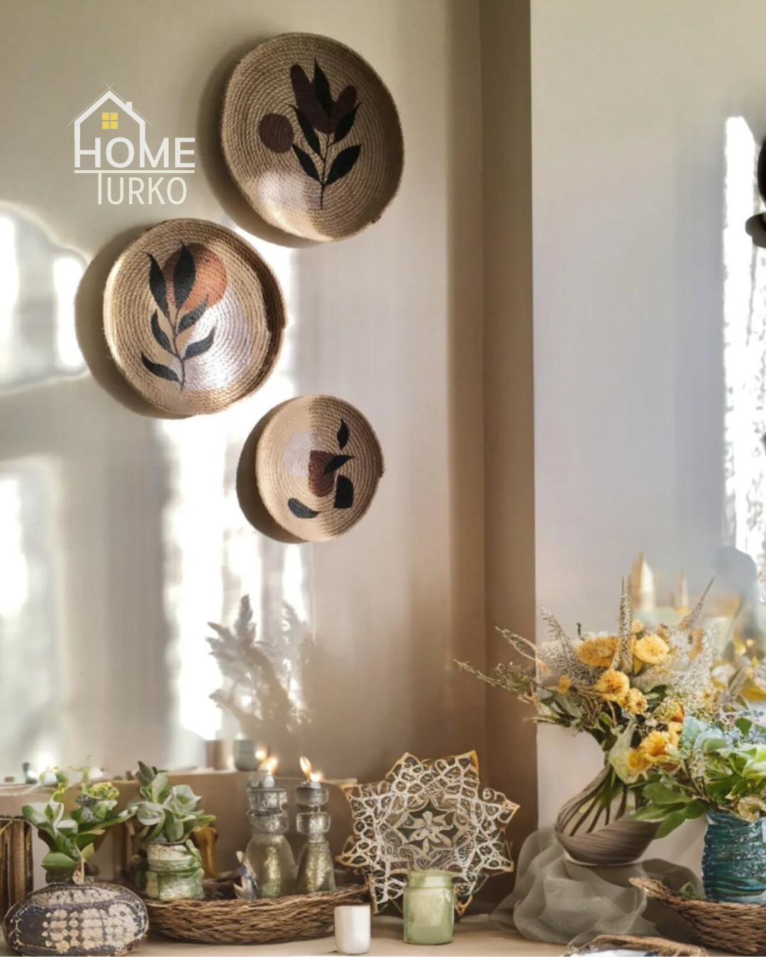 Üçlü Bohem Duvar Süsü