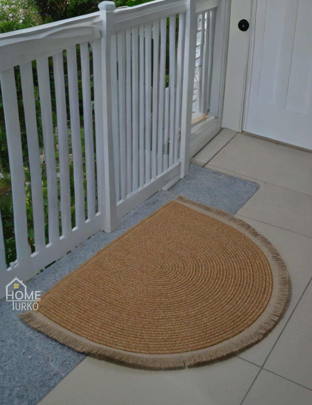 Bohemian Doormat with Fringes
