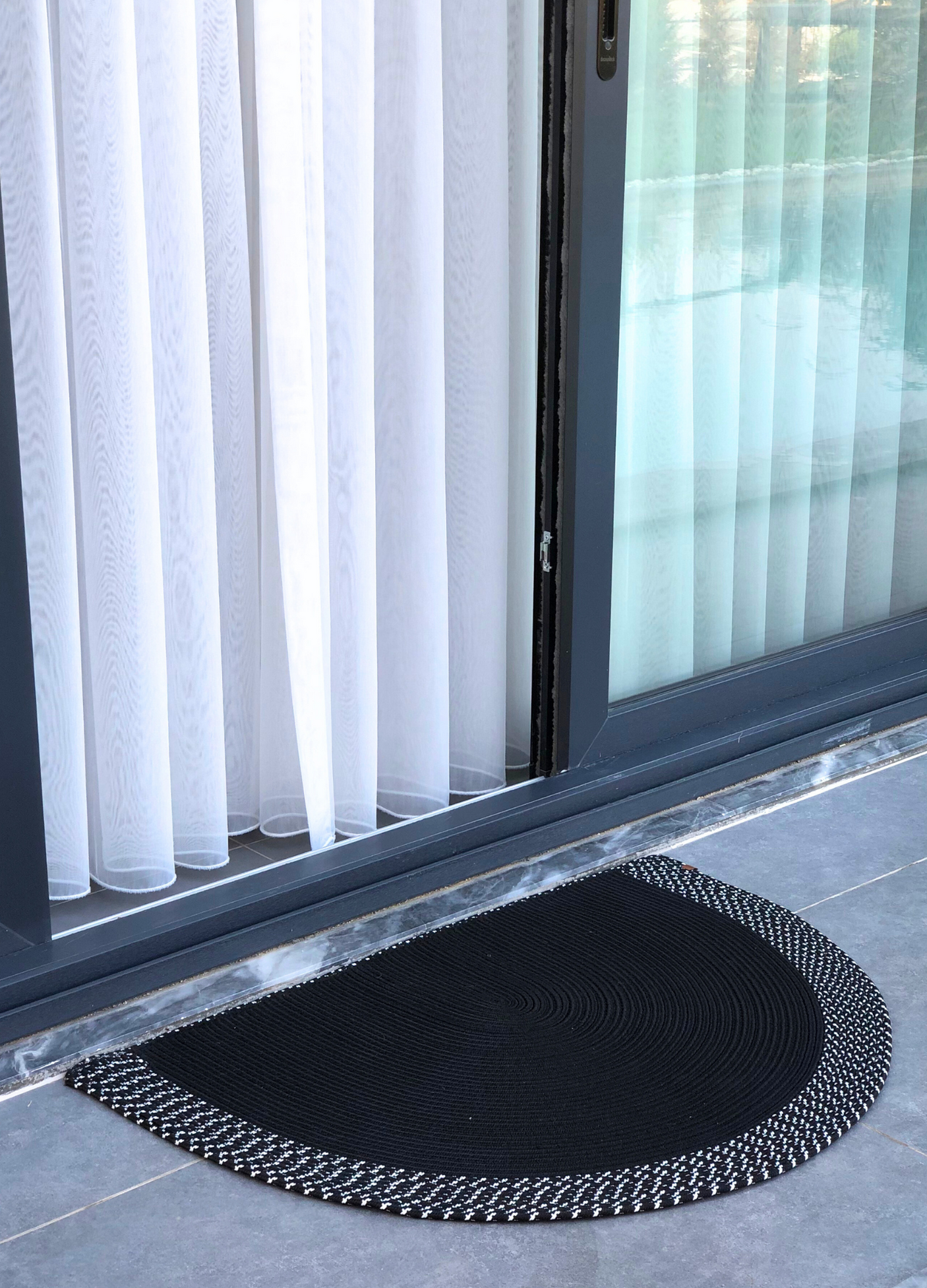 Bohemian Black Doormat