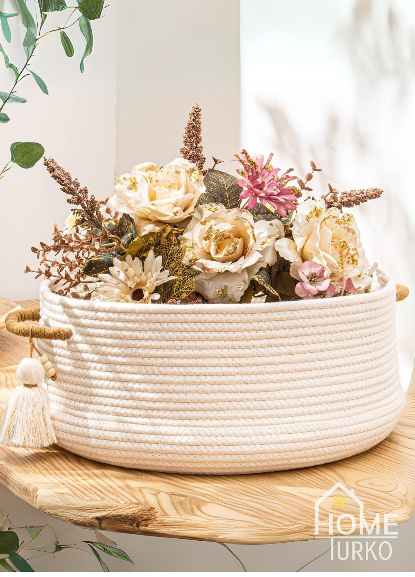 Bohem Dekoratif Düzenleyici Sepet