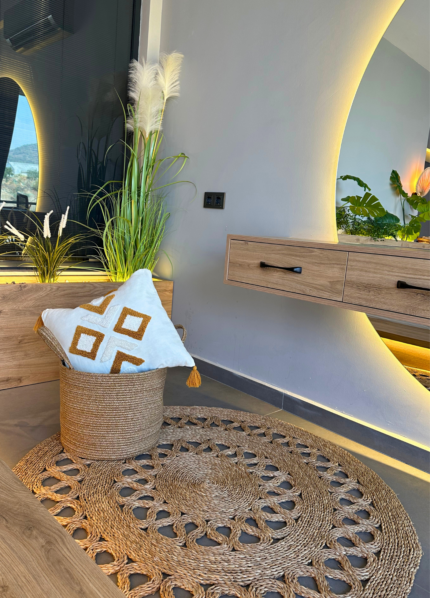 Bohem Çamaşır Sepeti Düzenleyici