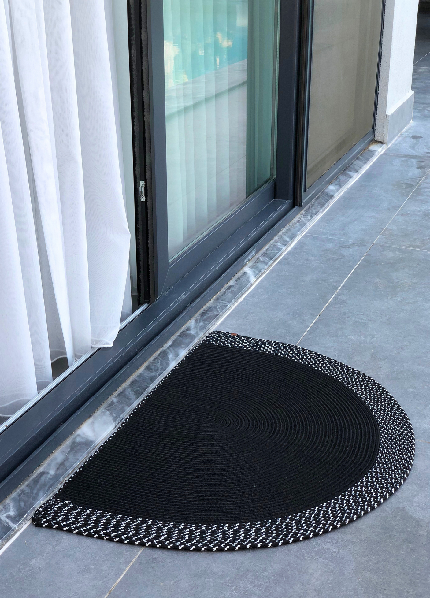 Bohemian Black Doormat