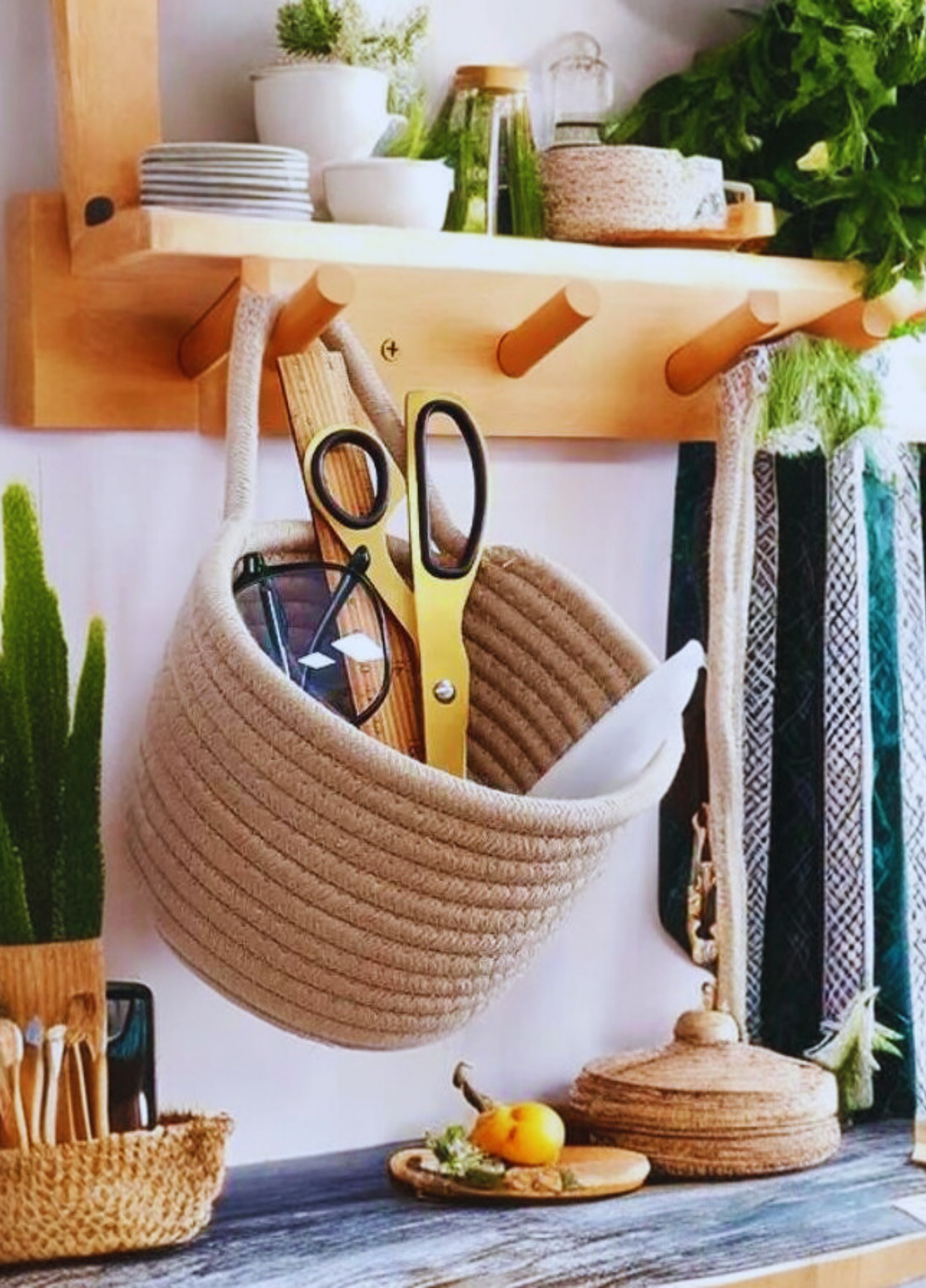 Askılı Bohem Sepet Düzenleyici