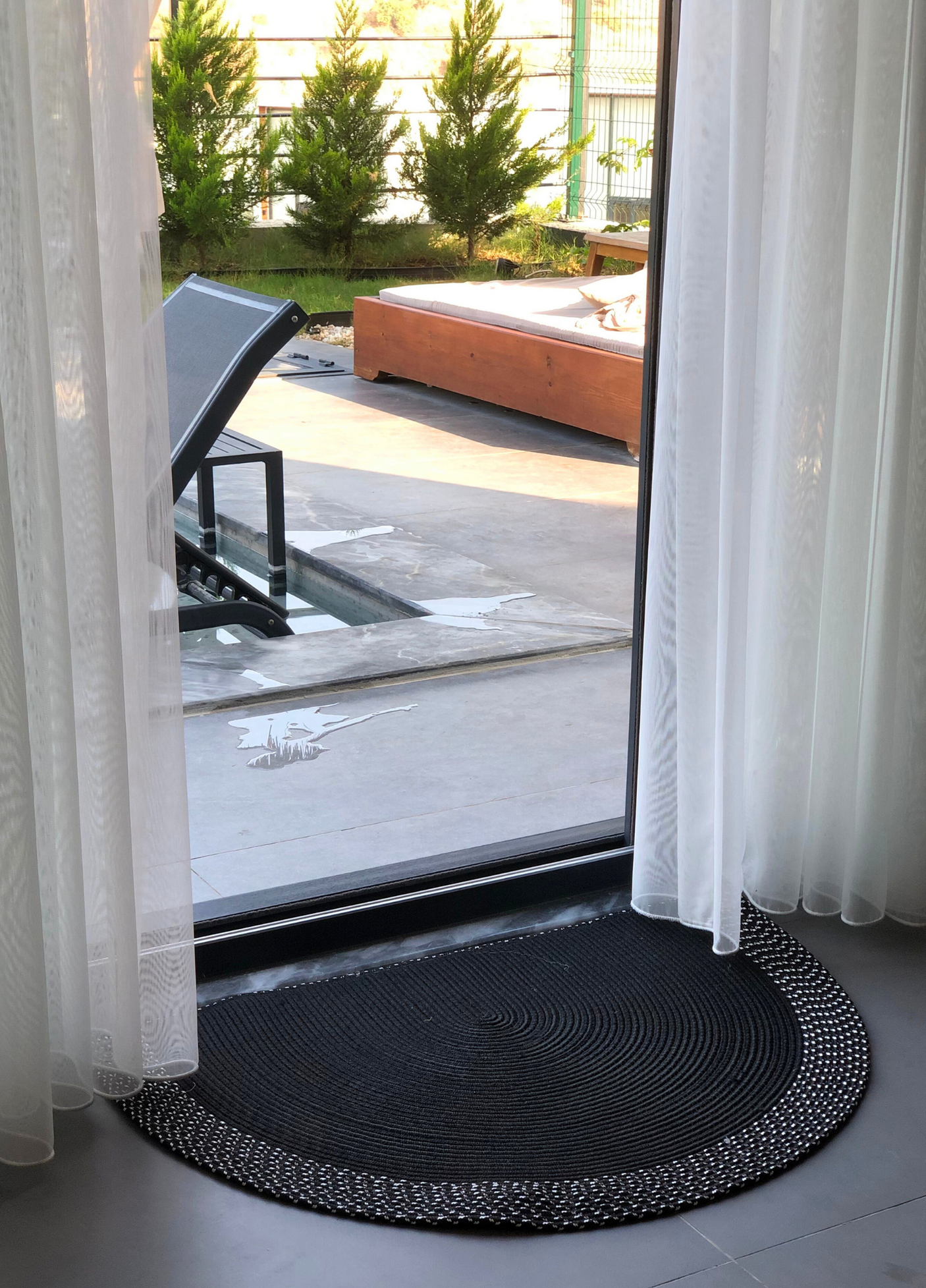 Bohemian Black Doormat