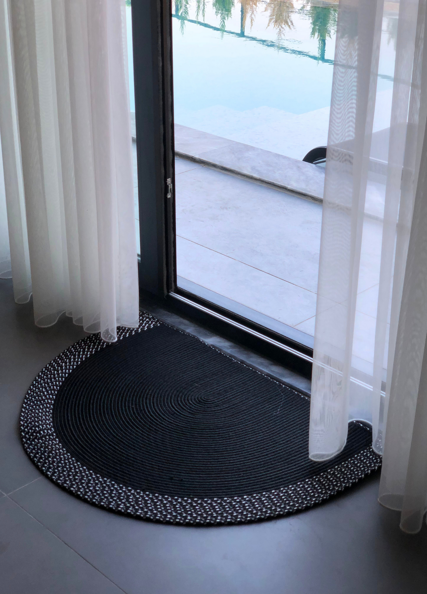 Bohemian Black Doormat