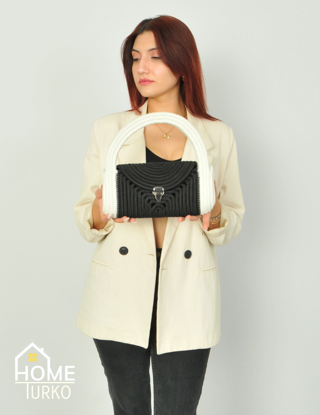 Mini Jute Wicker Clutch