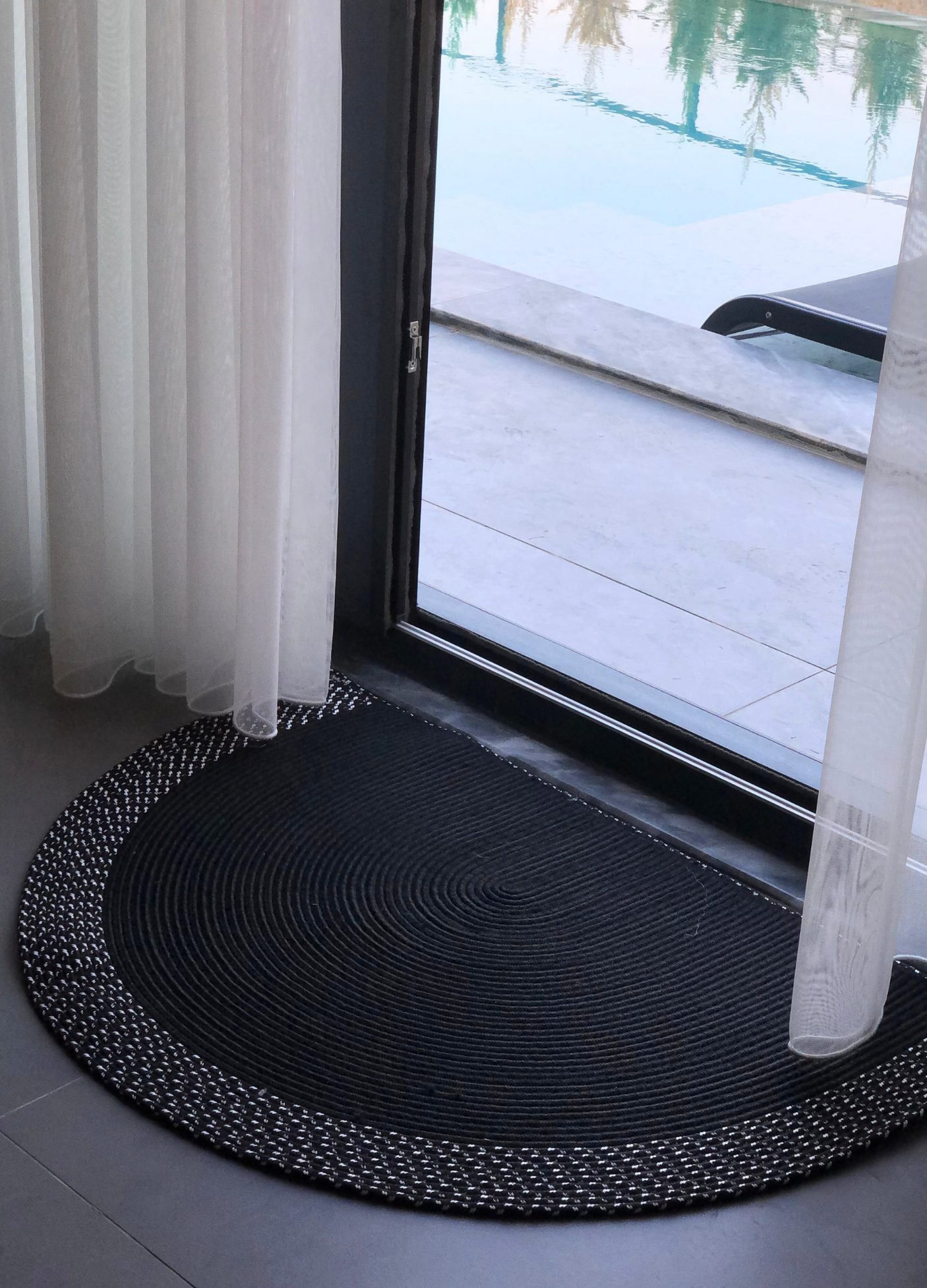 Bohemian Black Doormat