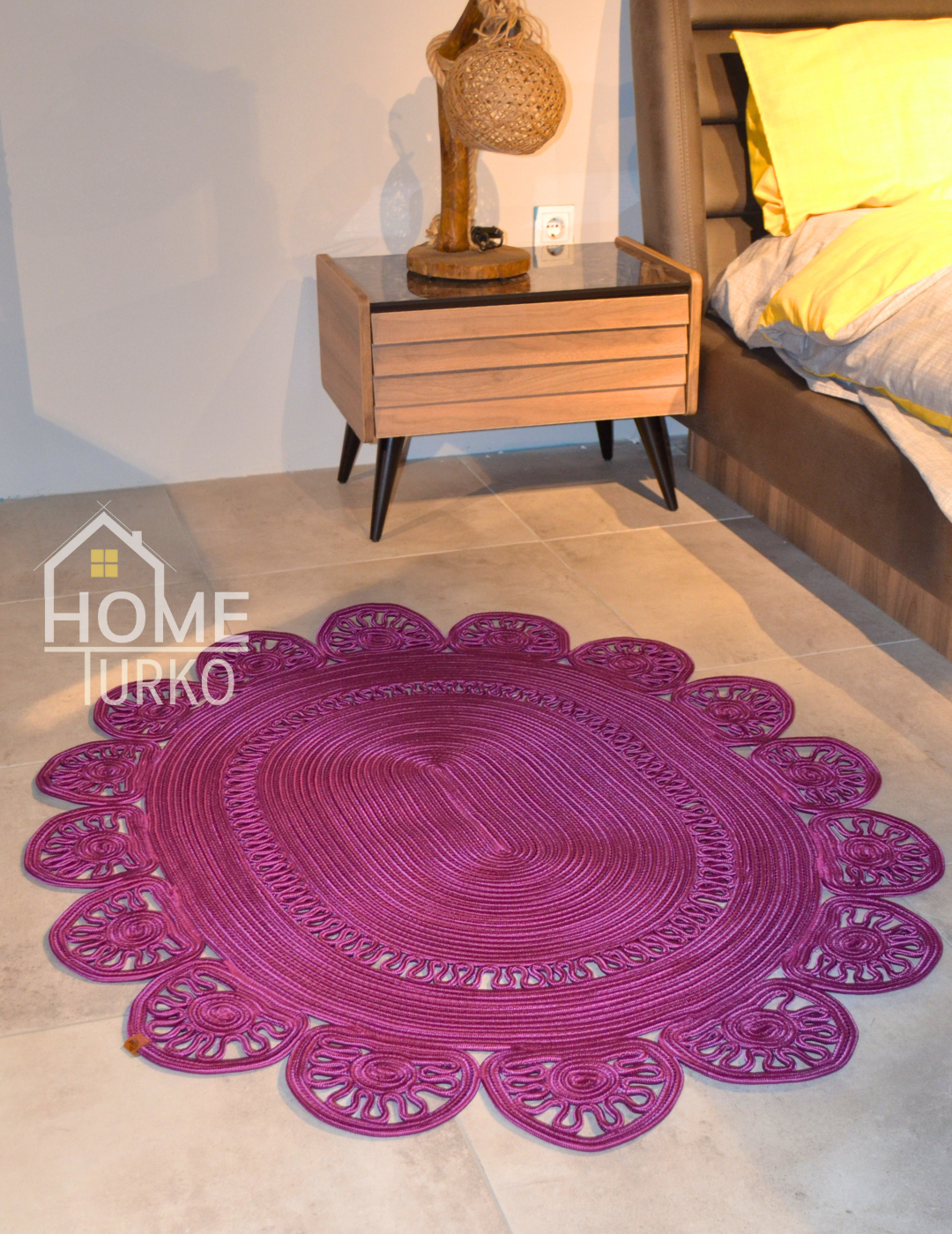 Jute Bohemian Carpet & Rug & Mat