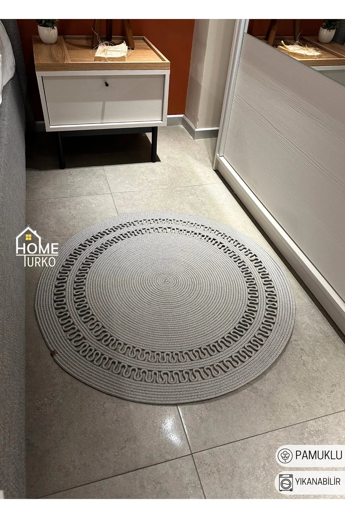 Jute Bohemian Carpet & Rug & Mat