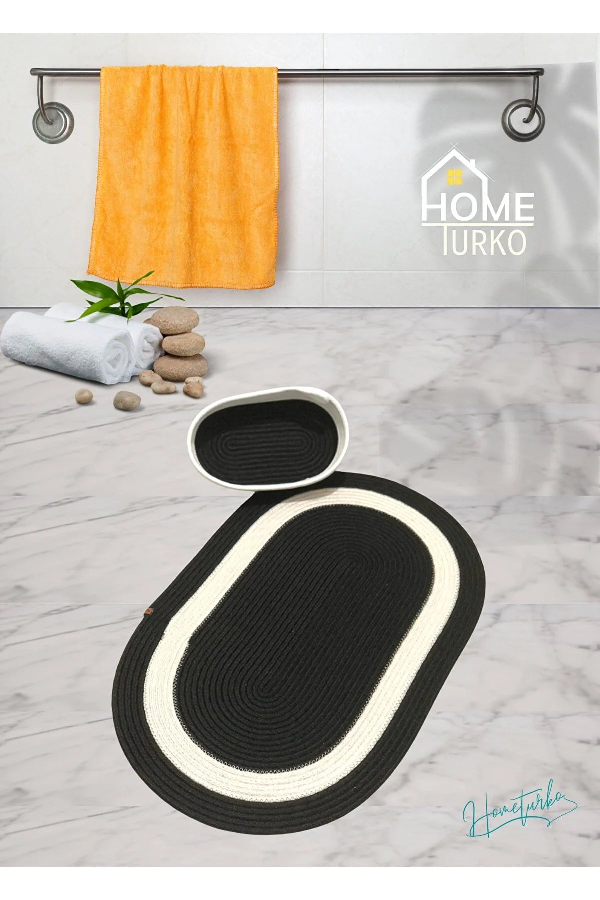 Bath Mat with Basket