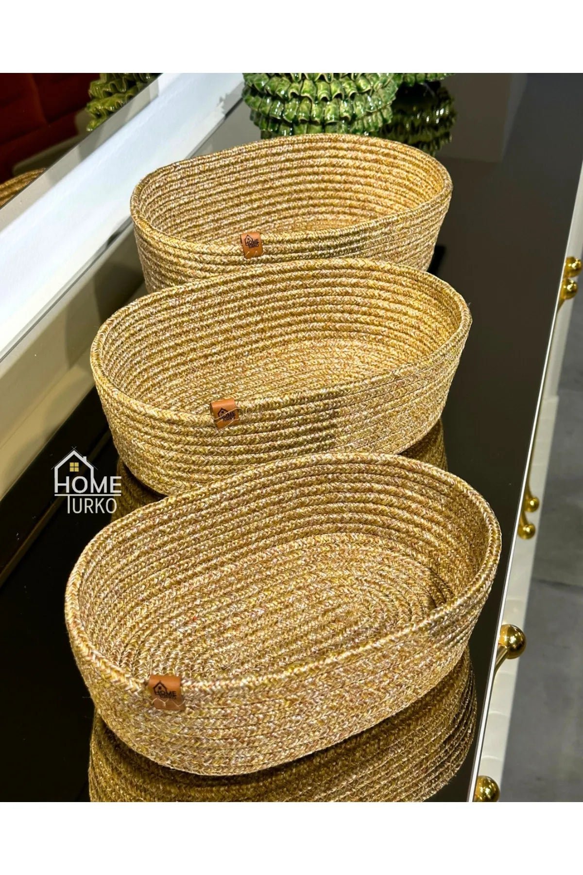 Triple Bohemian Organizer Basket Set