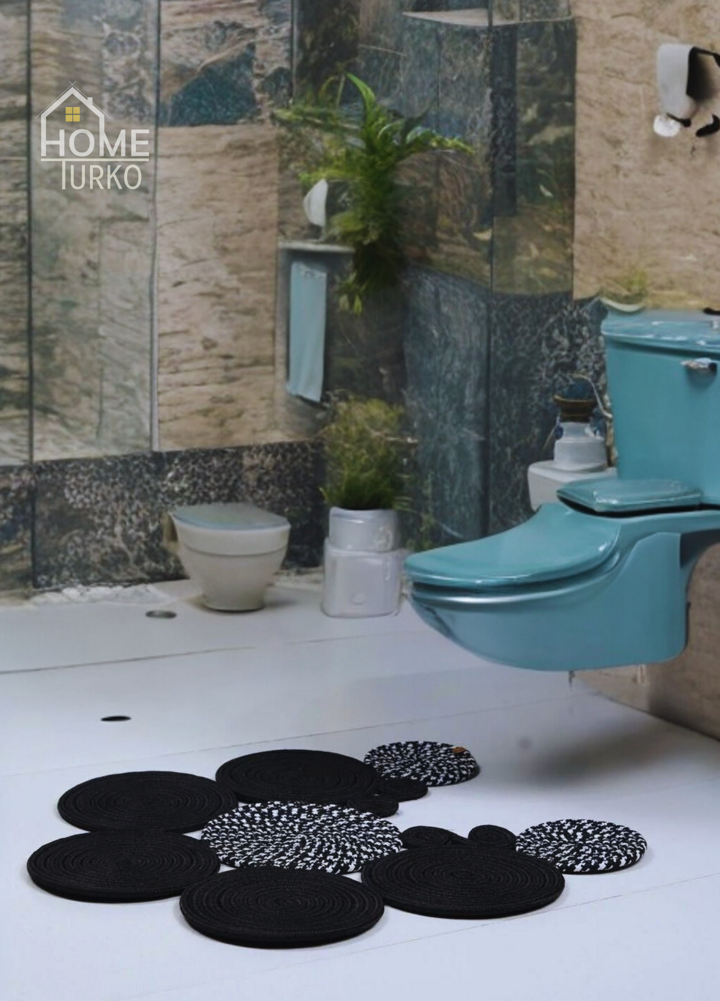 Jute Bohemian Toilet Seat Mat