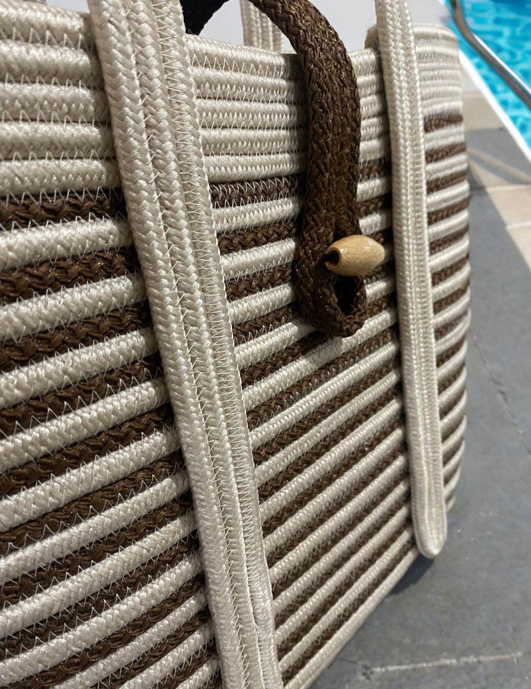 Jute Shoulder Bag Women's Beach Bag