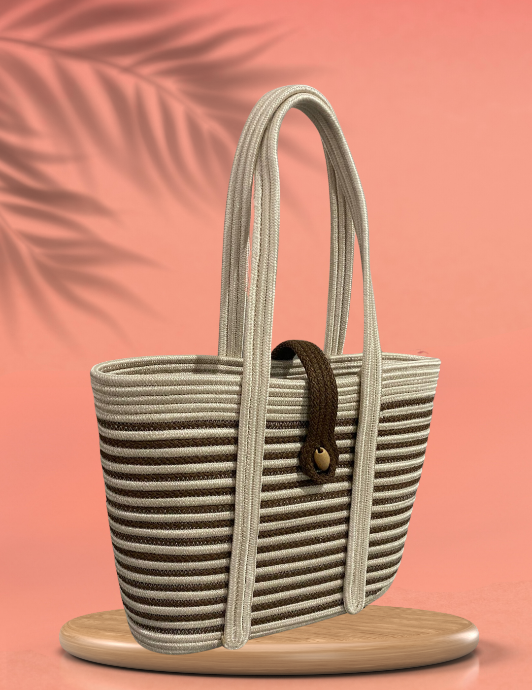 Jute Shoulder Bag Women's Beach Bag