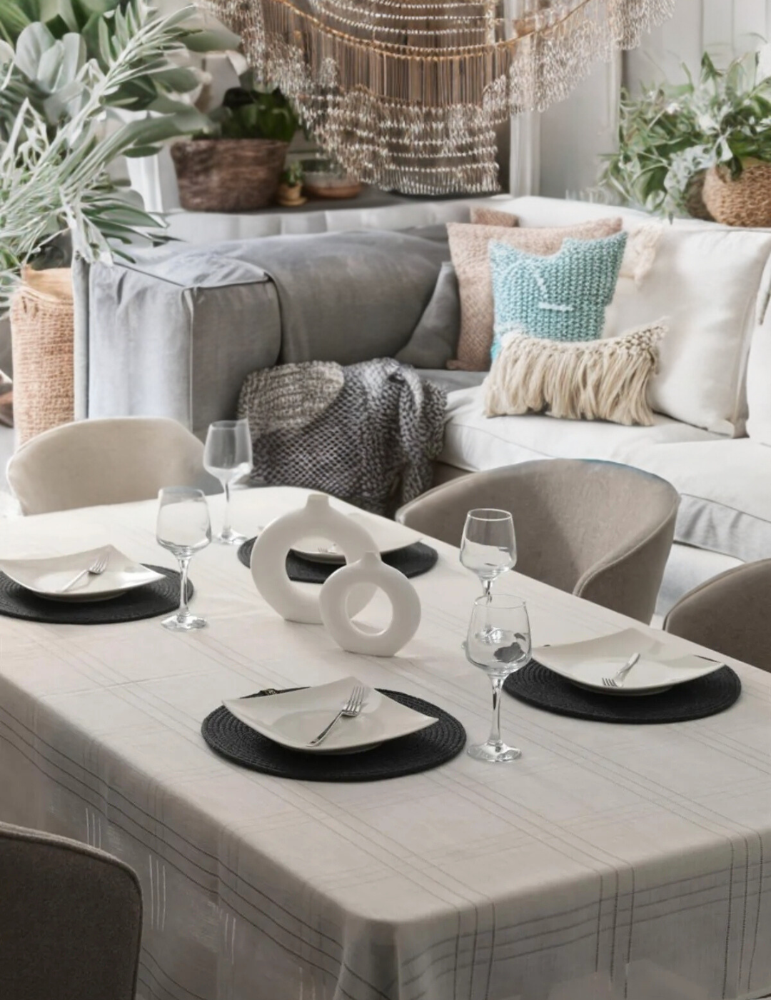 4'lü Set Bohem Tabak Altlığı Supla