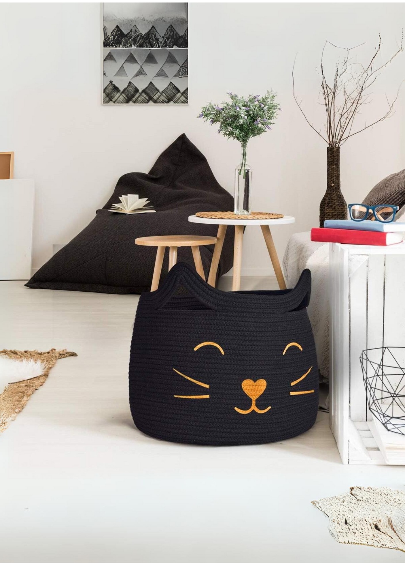 Bohemian Children's Room Toy Basket