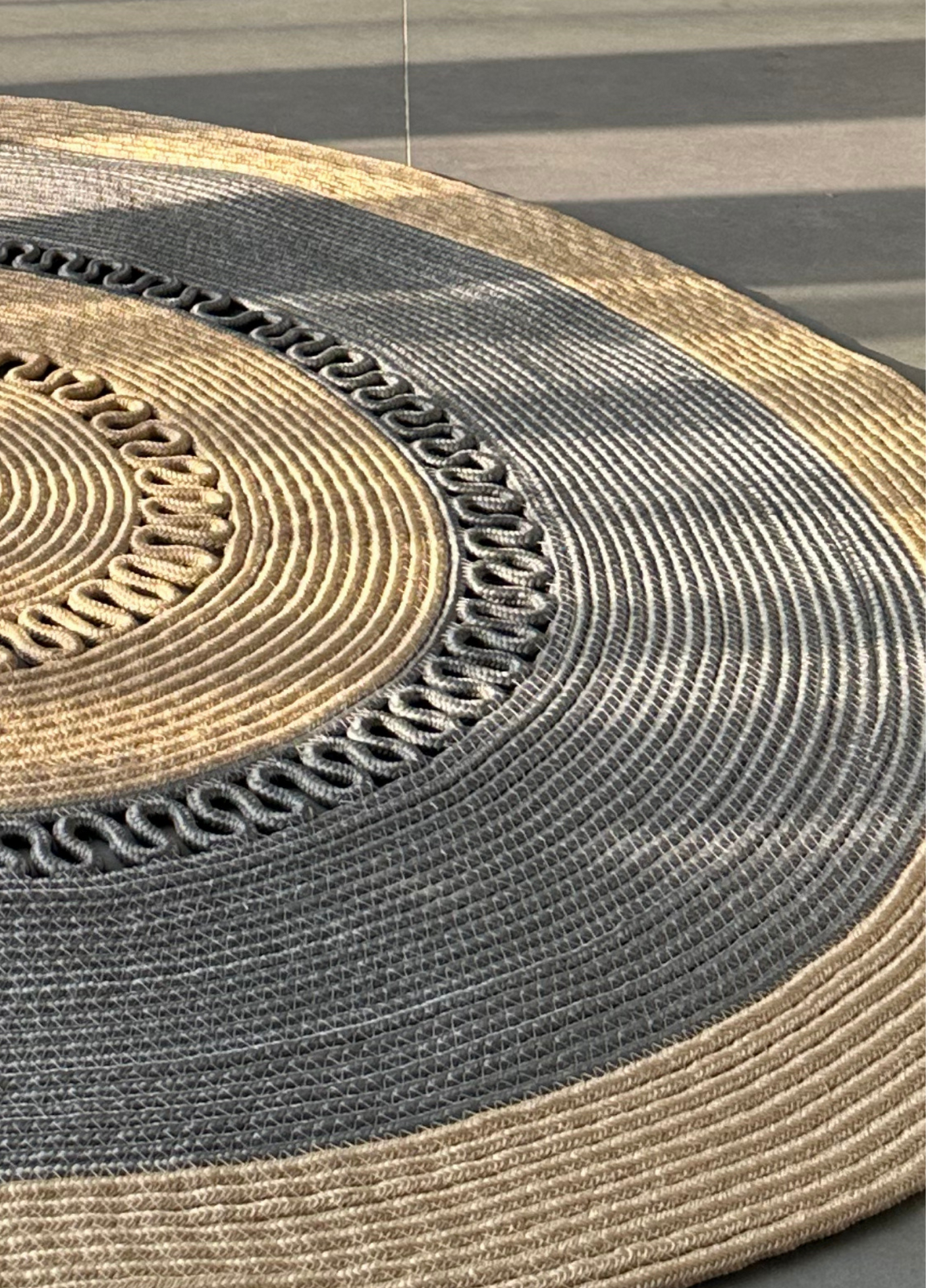 Jute Bohemian Carpet & Rug & Mat