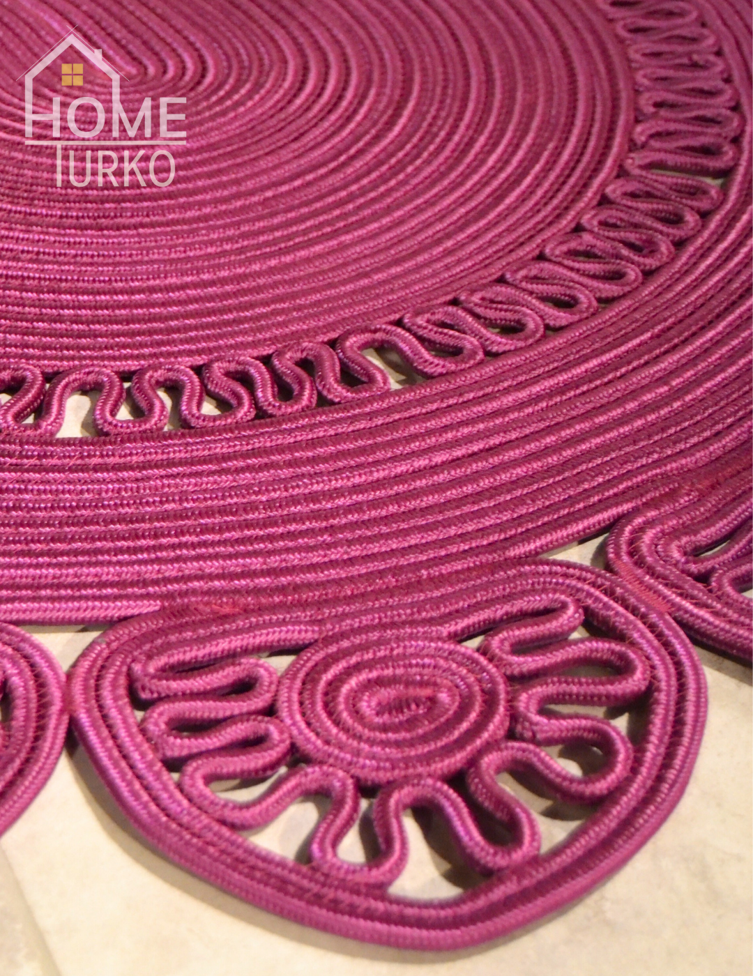 Jute Bohemian Carpet & Rug & Mat