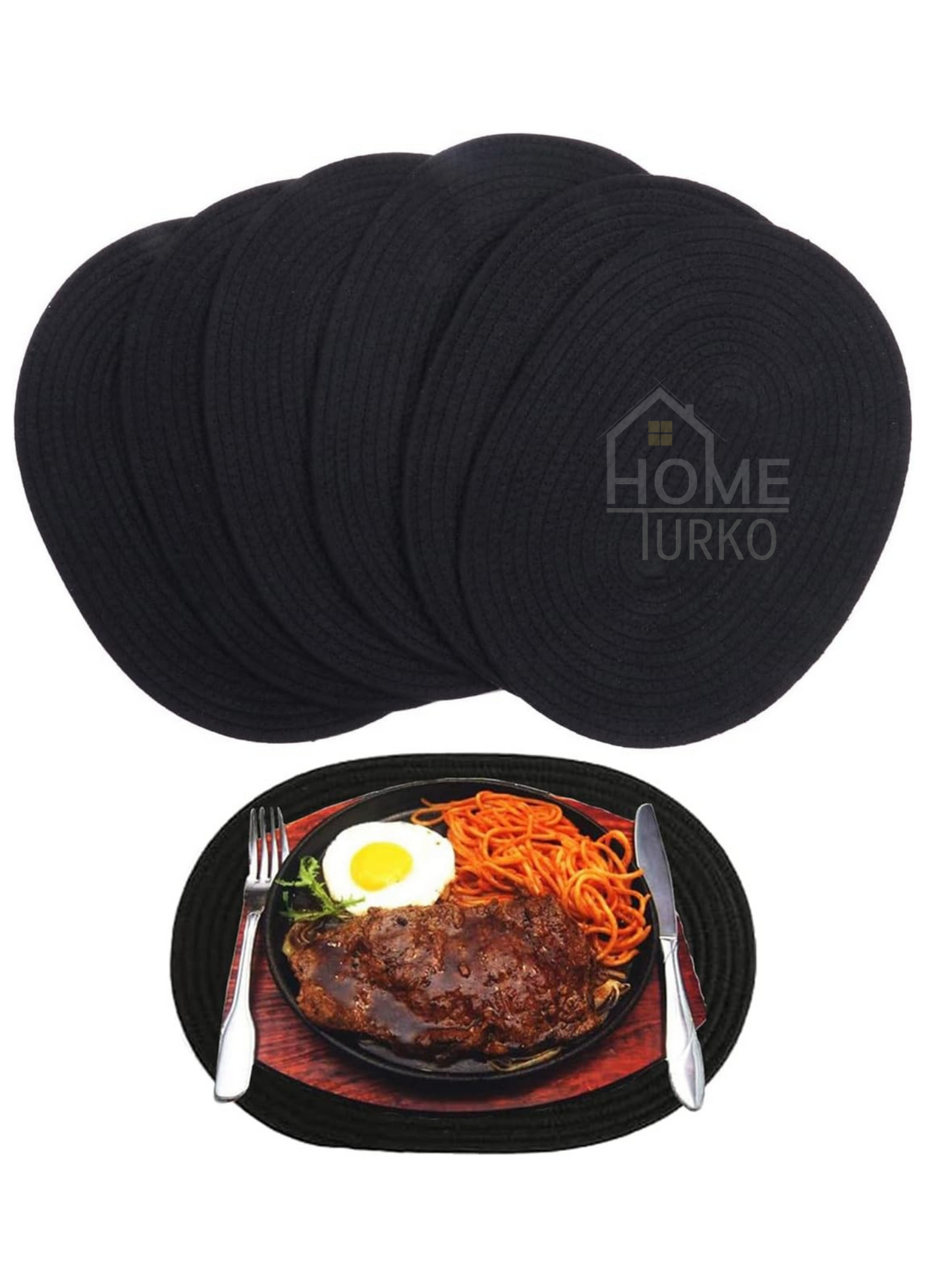 Jute Subpla Plate Coaster Set