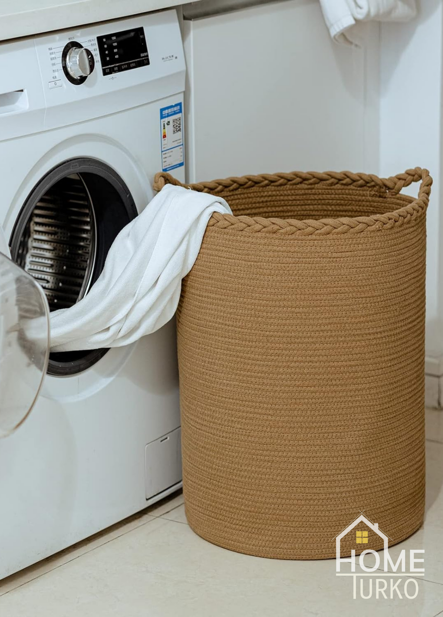 Bohem Kulplu Çamaşır Sepeti / Düzenleyici