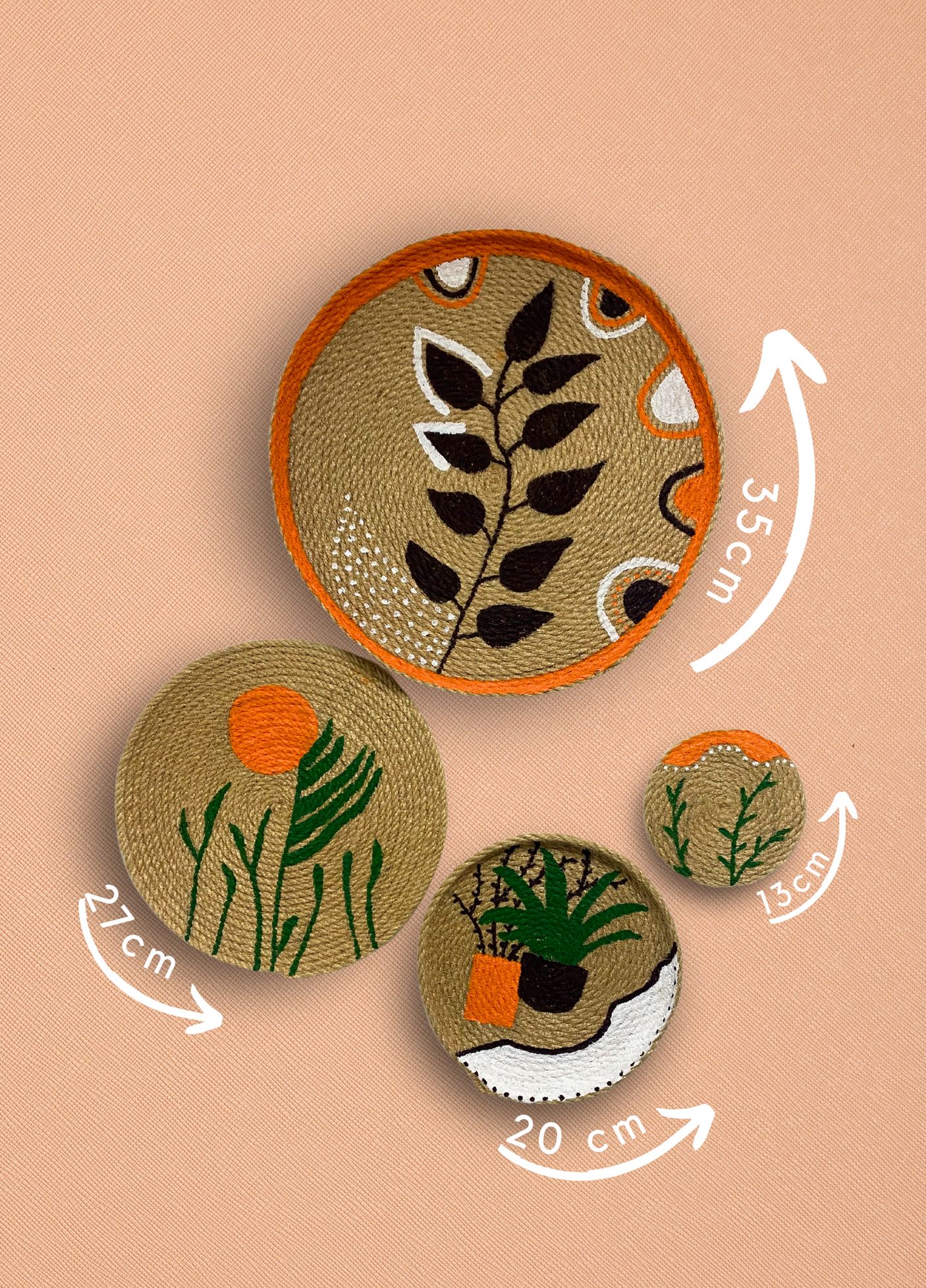 Dörtlü Bohem Duvar Süsü