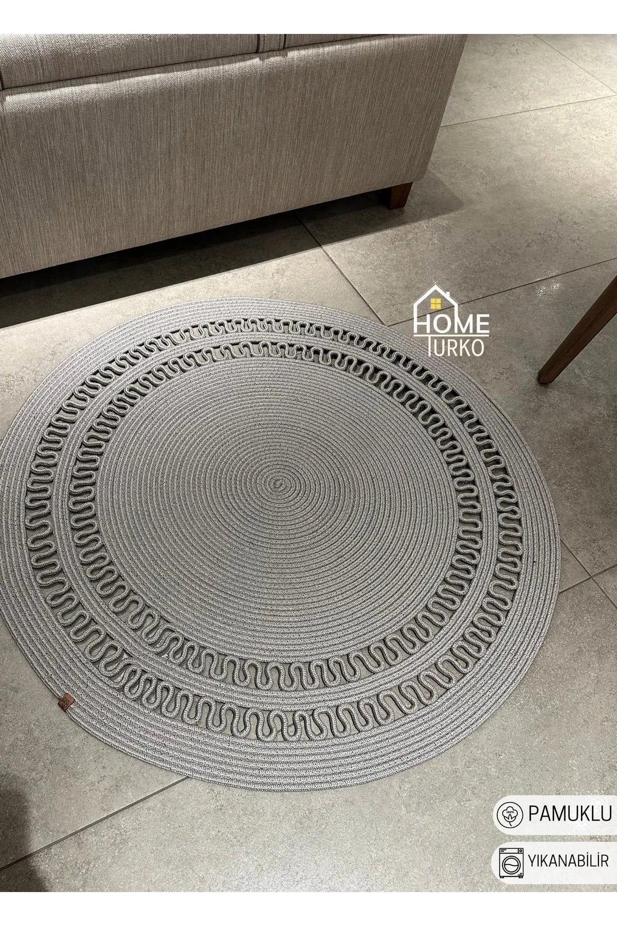 Jute Bohemian Carpet & Rug & Mat