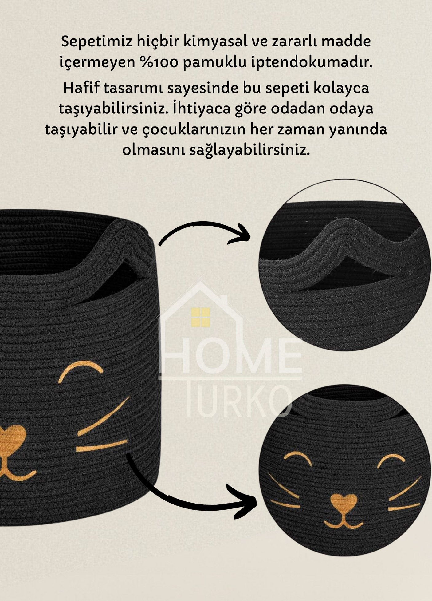 Bohemian Children's Room Toy Basket