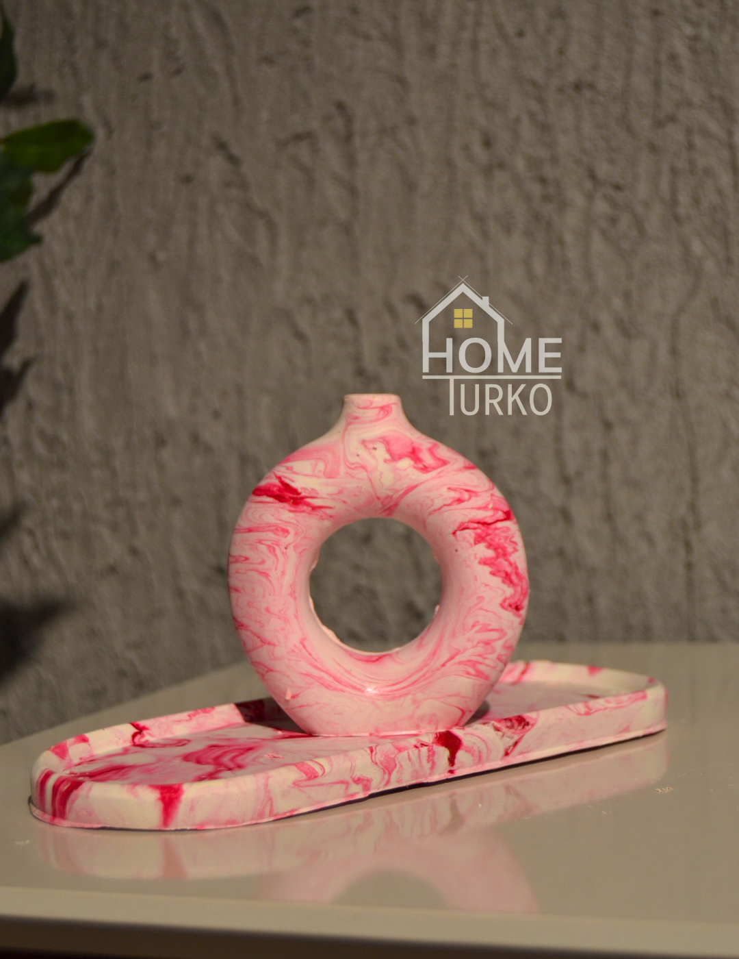 Double Bohemian Figurine and Ornamental Vase